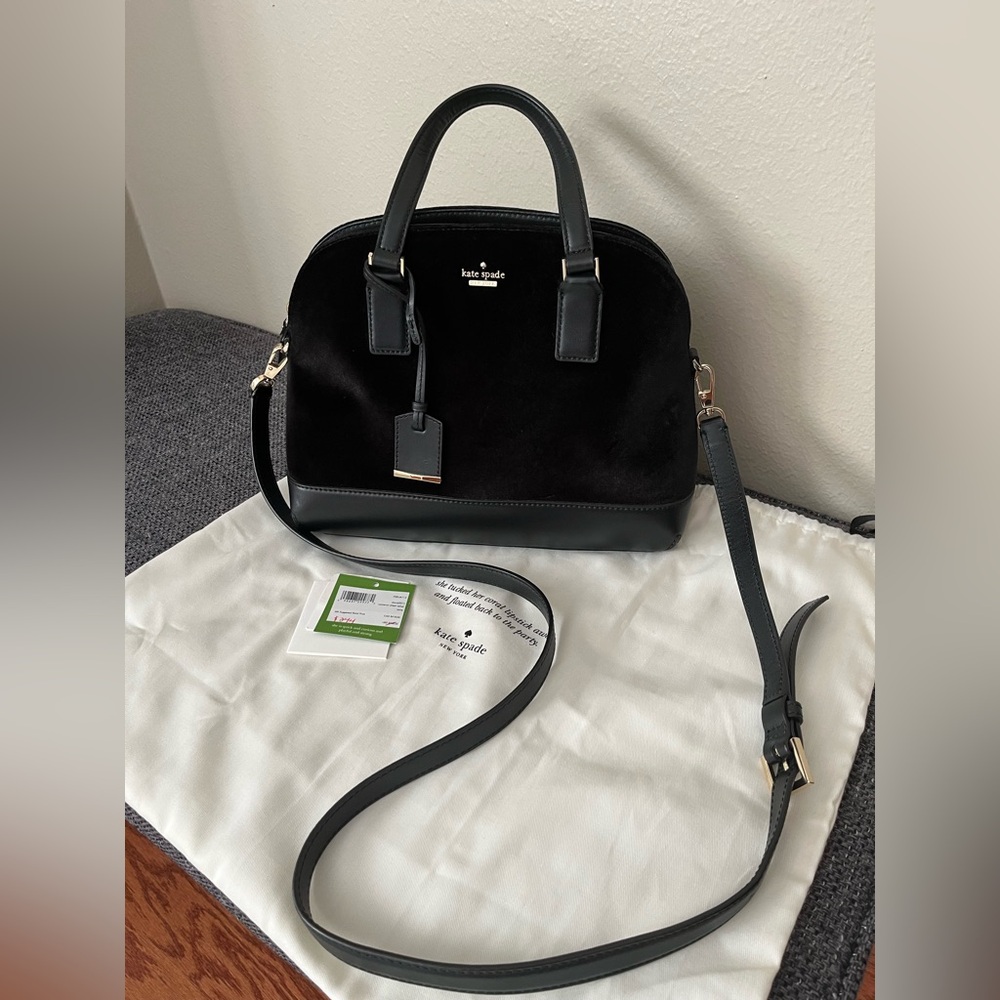 Kate Spade Velvet Cameron Street Lottie Satchel